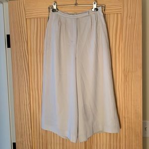 Babaton cream cropped wide leg pants size 0